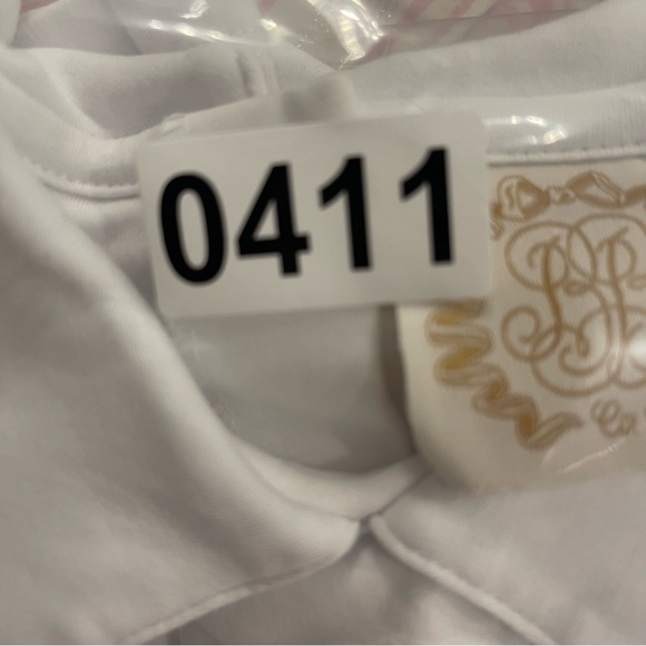 The Beaufort Bonnet Peter Pan Collar Short Sleeve Shirt Sz 4 Pima Cotton Preppy - Picture 7 of 7